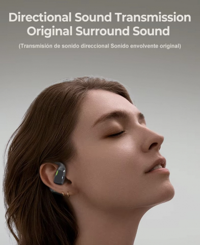 Casti Bluetooth Smart Erazer XP6 traducere in timp real AI, muzica, jocuri, convorbiri, Display LED [6]