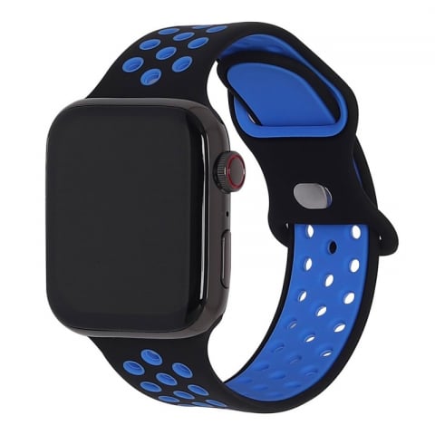 Smartwatch - Ceas Smartwatch T55, 1.3 Inch IPS, Monitorizare Cardiaca, Tensiune, Sedentarism, Bluetooth 5.0, (2 Curele, Albastru + Negru) Albastru/Negru