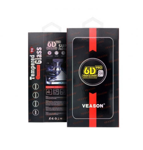 Folie Sticla Securizata 6d Veason Pro Compatibila Cu Samsung A53 5G,  Transparenta Cu Rama Neagra [2]