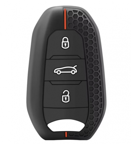 Auto - Husa cheie/cartela Peugeot/Citroen, model sport, compatibila Peugeot 308 408 508 2008 3008 4008 5008, Citroen C4 C6 C3-XR