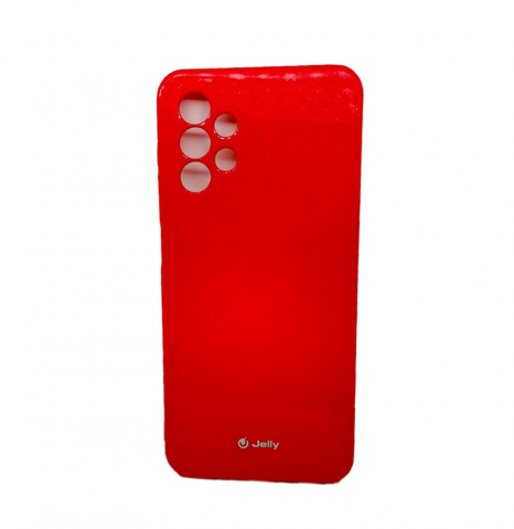 Huse spate - Husa Compatibil cu Telefon Silicon Jelly Compatibila Cu Samsung Galaxy A13 4G, Aspect lucios, rosu