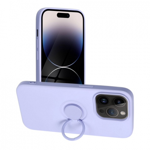 Huse telefoane - Husa Compatibila cu Apple iPhone 14 Pro Forcell Silicone Ring Violet