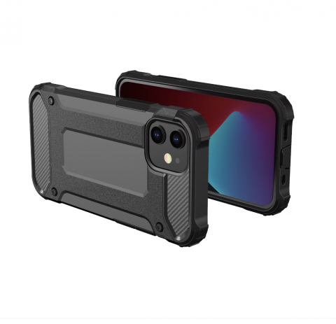 Husa de protectie Armor Carbon compatibila cu Huawei P Smart 2021, neagra [4]