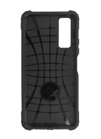 Huse spate - Husa de protectie Armor Carbon compatibila cu Huawei P Smart 2021, neagra