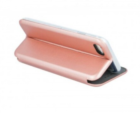 Husa Flip Carte Smart DIVA, Compatibil cu Huawei P40 Lite Rose Gold [1]