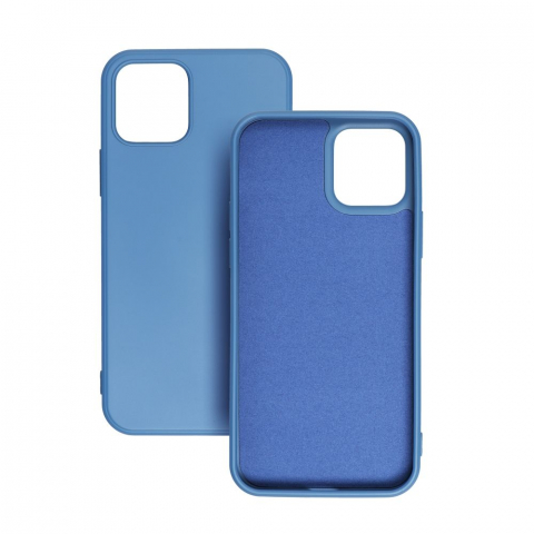 Husa Forcell Lite Silicone Soft, Compatibila Cu iPhone 14 Pro Max, Interior Alcantara, Albastru [1]