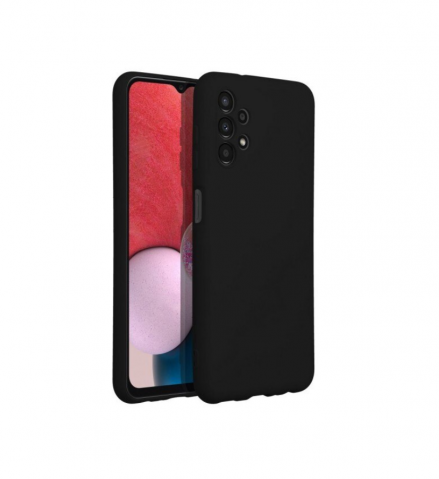 Husa Forcell Lite Silicone Soft, Compatibila Cu Samsung Galaxy A13 4g, Interior Alcantara, negru [1]