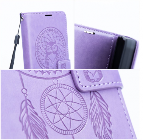 Husa Mezzo compatibila cu Samsung Galaxy A22 5G, violet, piele ecologica [1]