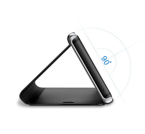 Husa Smart Clear View compatibila cu Samsung Galaxy A14 5G, Negru [3]