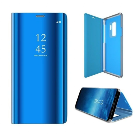 Huse tip carte - Husa Smart Clear View compatibila cu Samsung Galaxy A13 4G, albastra