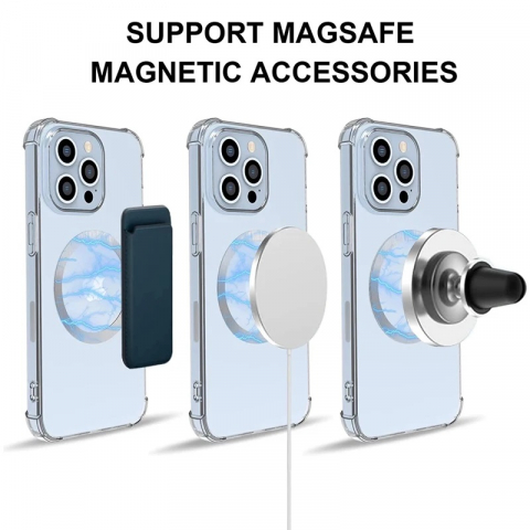 Inel Magnetic incarcare fara fir, montare auto, MagSafe Universal, negru [4]