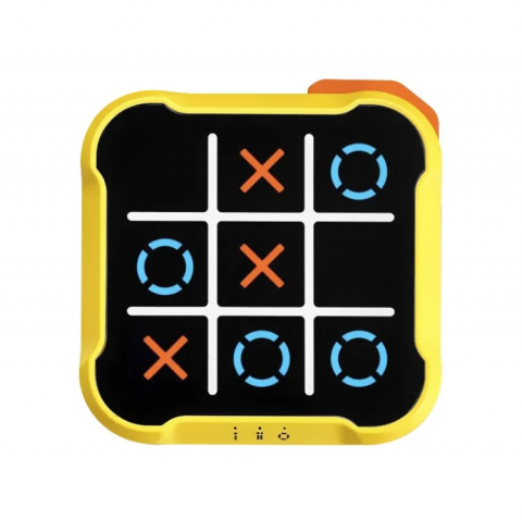 Gadgeturi - Joc interactiv electronic Tic-Tac-Toe, X si 0, tip puzzle 3 in 1, portabila, pentru copii si adulti