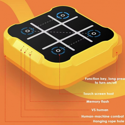 Joc interactiv electronic Tic-Tac-Toe, X si 0, tip puzzle 3 in 1, portabila, pentru copii si adulti [2]