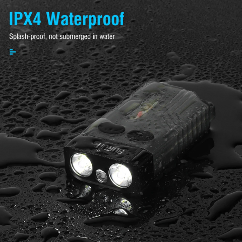 Lanterna EDC 12 moduri de iluminat, 1000 Lumeni, IPX4, lumina UV, beep de urgenta 80 dB,  USB C, distanta 100 Metri, acumulator 1000mAh, argintiu [3]
