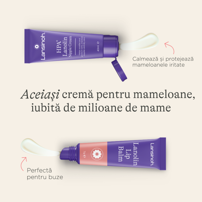 Balsam de buze cu lanolină x7g, Lansinoh [5]