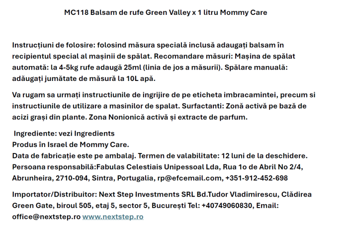 Balsam de rufe  concentrat Mommy Care - 1 L [3]