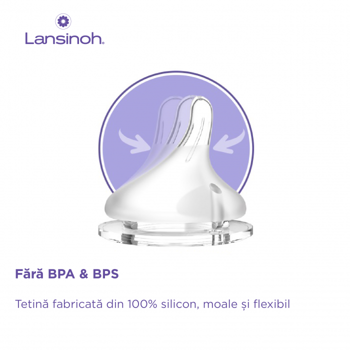 Biberon de sticlă Lansinoh - 160 ml. [4]