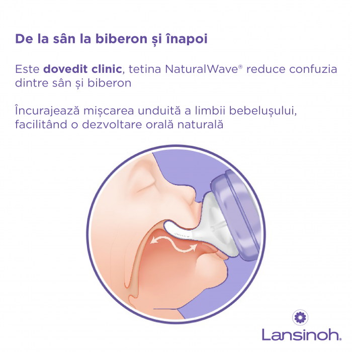 Biberon de sticlă Lansinoh - 160 ml. [3]