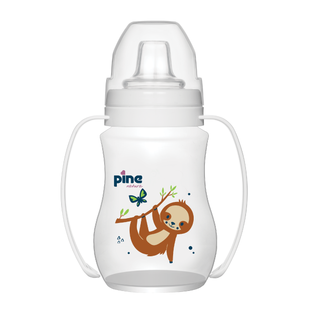 Cana anticolici cu maner, 6 luni+, Alb x 250ml Pine Natura x 1 buc [2]