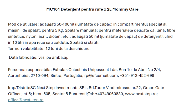 Detergent rufe bebe Mommy Care - 2 L [2]