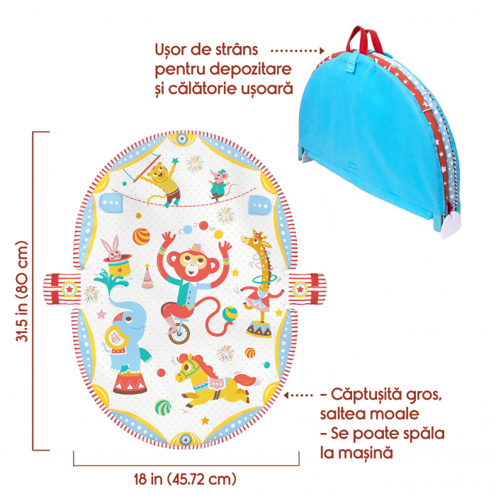 Jucărie, centru de joacă cu jucării pliabil - Circ, Yookidoo, 0-12 luni [9]
