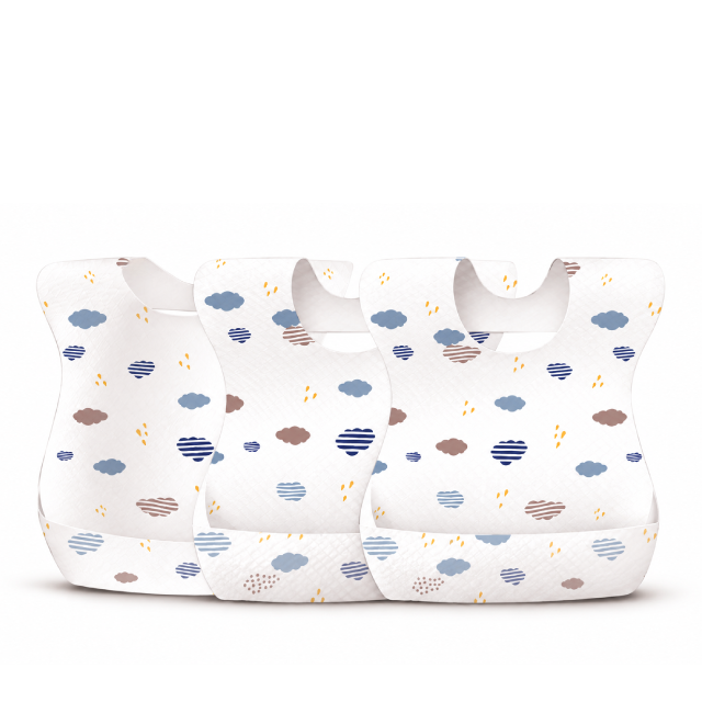 Kit pentru masă: bavete de unica folosinta pentru copii 10buc, servetele uscate din bambus x100buc, suport de masa de unica folosinta 30x40 cm x30buc, Apfia Care [9]