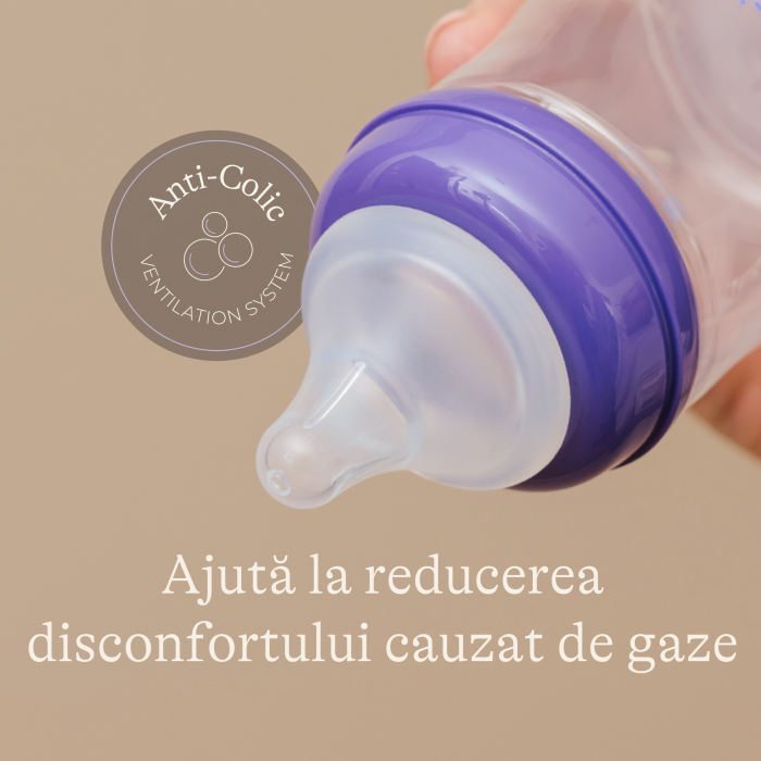 Pachet 3 Biberoane Lansinoh 330 ml cu Tetine NaturalWave F (flux rapid), Polipropilenă, 6-12 luni [5]