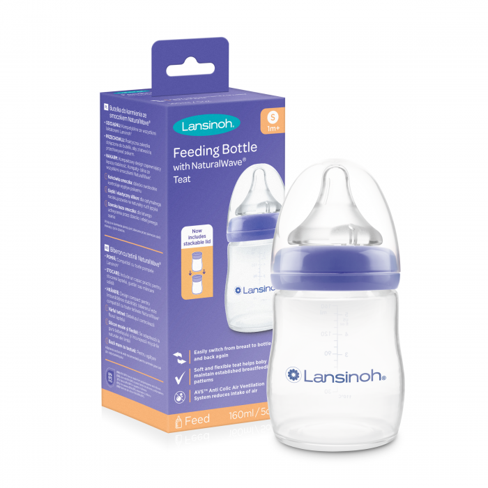 Kit: HPA lanolin x10ml, tampoane pentru san x24buc, biberon cu tetina NaturalWave® x1buc [7]