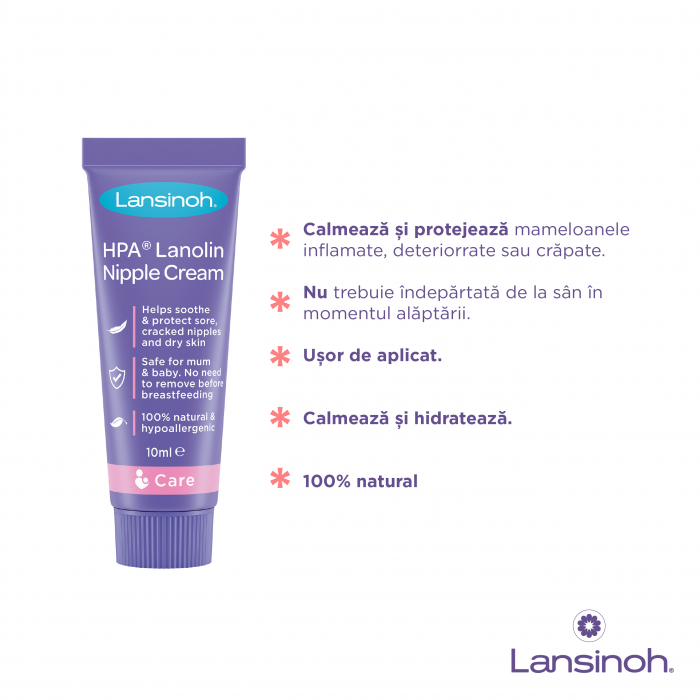 Kit: HPA lanolin x10ml, tampoane pentru san x24buc, pungi de stocare a laptelui x25buc [3]