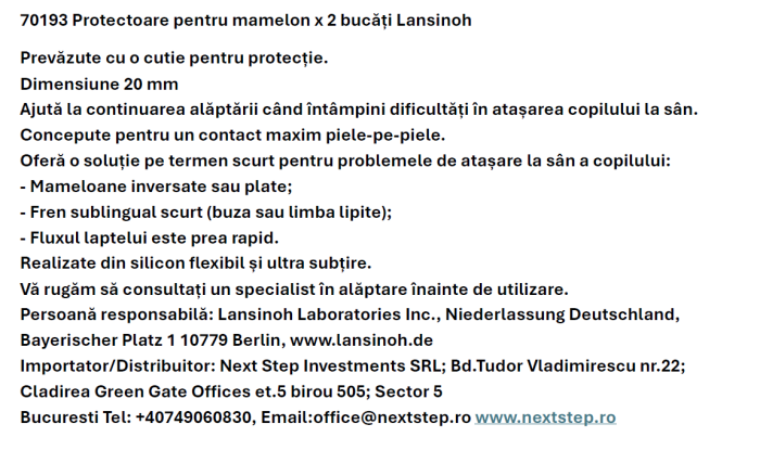 Protectoare mamelon Lansinoh - 2 buc. (20 mm.) [5]