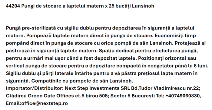 Pungi de stocare a laptelui matern Lansinoh - 25 buc. [5]