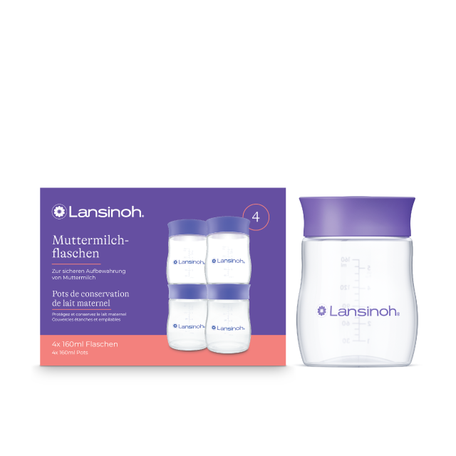 Recipient de stocare a laptelui matern Lansinoh (4 buc.) [1]