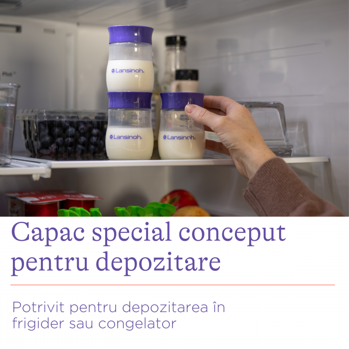Recipient de stocare a laptelui matern Lansinoh (4 buc.) [3]