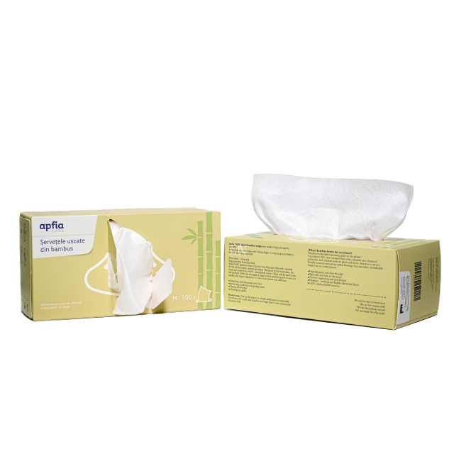 Servetele uscate din bambus hipoalergenice & biodegradabile 6 x 100 buc [2]