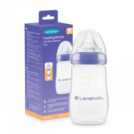 Hranire - Biberon cu tetină NaturalWave® Lansinoh - 240 ml