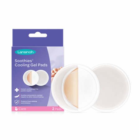 Ingrijire - Compresă Soothies® Lansinoh pentru calmarea și protejare mameloane crăpate x2 bucăți