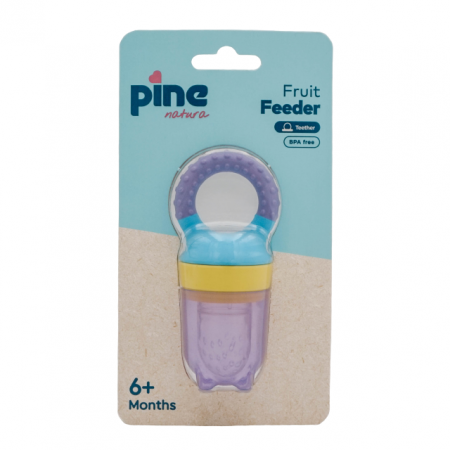 Suzete - Dispozitiv de hranire, 6 luni+, Mov Pine Natura x 1 buc