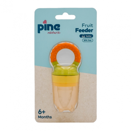 Diversificare - Dispozitiv de hranire, 6 luni+, Portocaliu Pine Natura x 1 buc