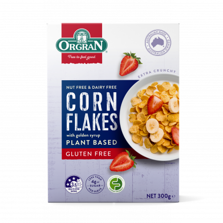 Cereale - Fulgi din porumb Orgran fără gluten - 300 g