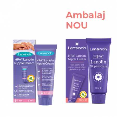 Ingrijire - HPA® Lanolin, cremă pentru mameloane Lansinoh x 10 ml.