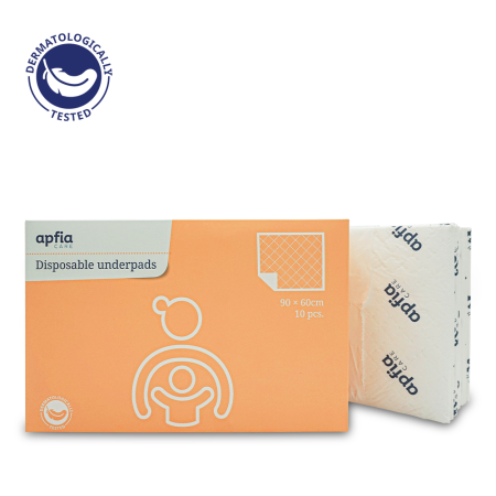 Kit: aleze de unica folosinta 60x90 cm x10buc, tampoane postnatale L x10buc, Apfia Care [4]