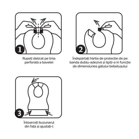 Kit: bavete de unica folosinta pentru copii x10buc, servetele uscate din bambus hipoalergenice & biodegradabile x100buc, Apfia Care [8]