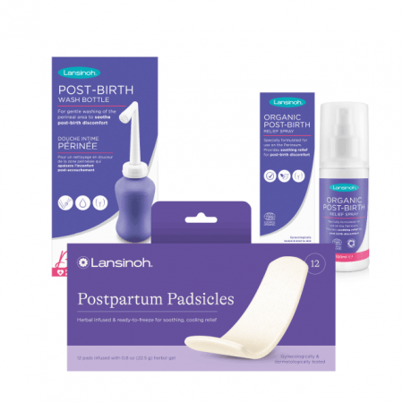 Kituri - Kit: dus vaginal x360ml, spray organic x100ml , compresa perineala x8buc, Lansinoh
