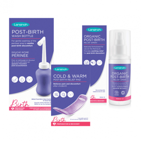 Kituri - Kit: dus vaginal x360ml, spray organic x100ml, compresa rece & calda, Lansinoh