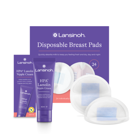 Lanolina Crema Lansinoh  HPA x 40 ml + Tampoane san x 24 buc [1]
