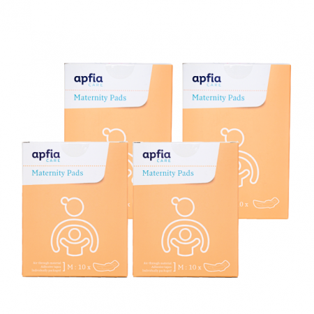 Ingrijire Mama  - Kit: tampoane postnatale L x20buc, tampoane postnatale M x20buc, Apfia Care