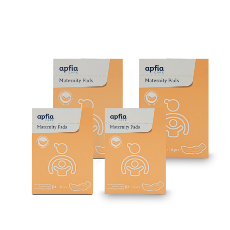 APFIA CARE - Kit: tampoane postnatale L x20buc, tampoane postnatale M x20buc, Apfia Care