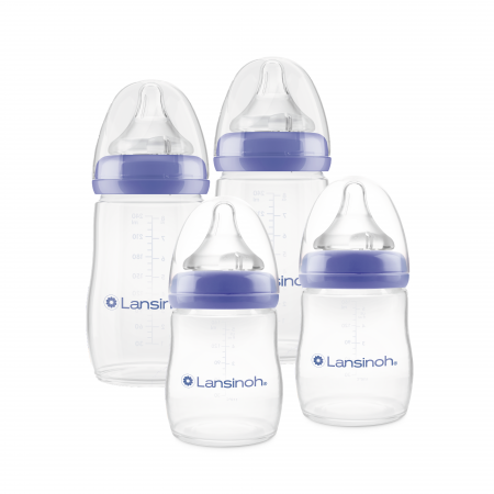 Hranire - Pachet 2x Biberon Lansinoh - 240 ml. + 2x Biberon Lansinoh - 160 ml.