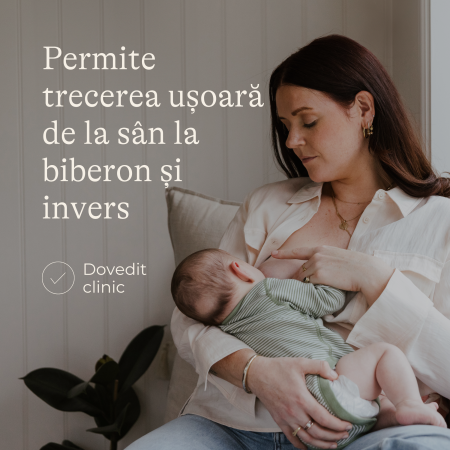 Pachet 3 Biberoane Lansinoh 330 ml cu Tetine NaturalWave F (flux rapid), Polipropilenă, 6-12 luni [2]
