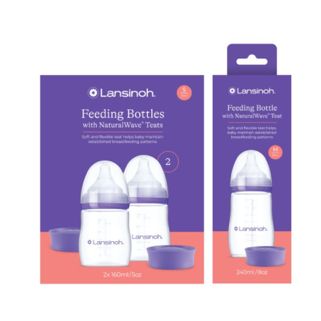 Hranire - Pachet 3x Biberon Lansinoh - 160 ml.